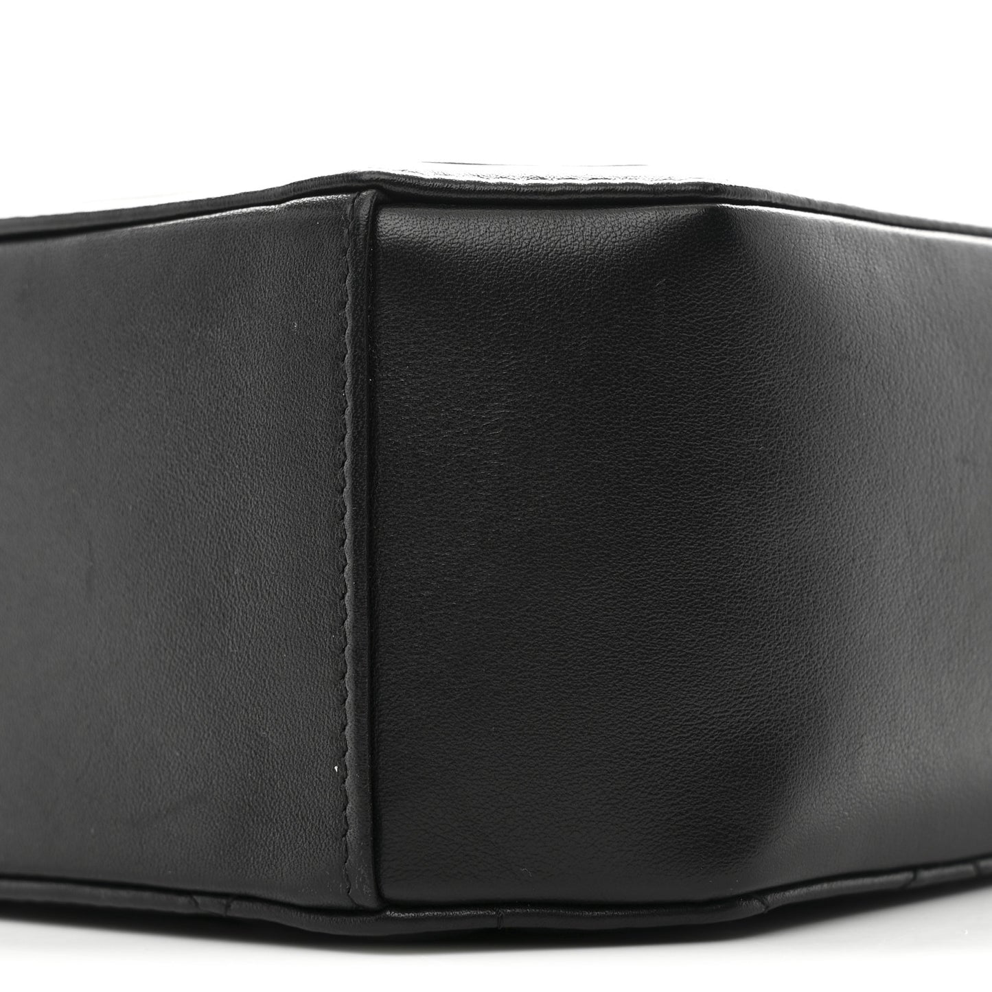 Calfskin CC Clock Camera Case Black