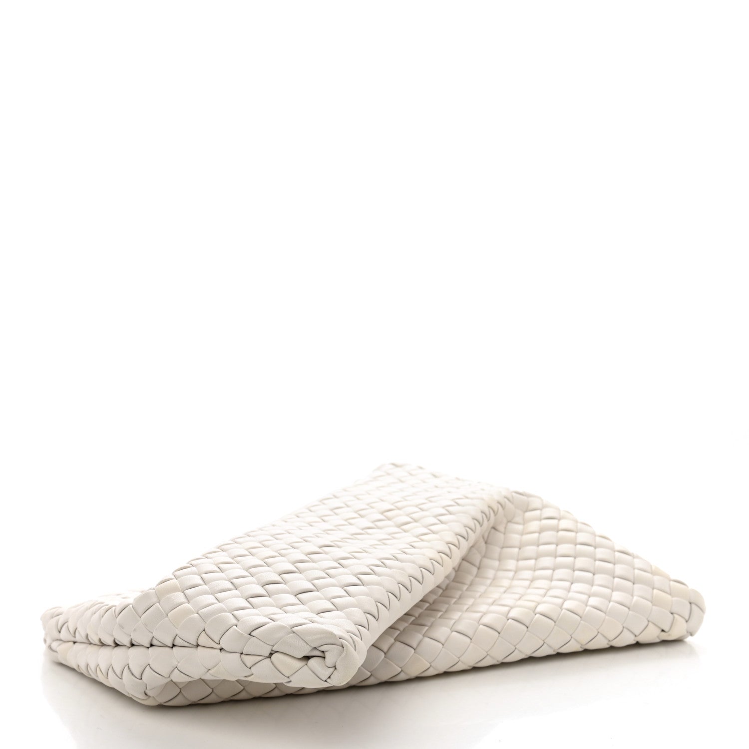 Bottega Veneta Nappa Intrecciato Crisscross Clutch Chalk 4 of 6