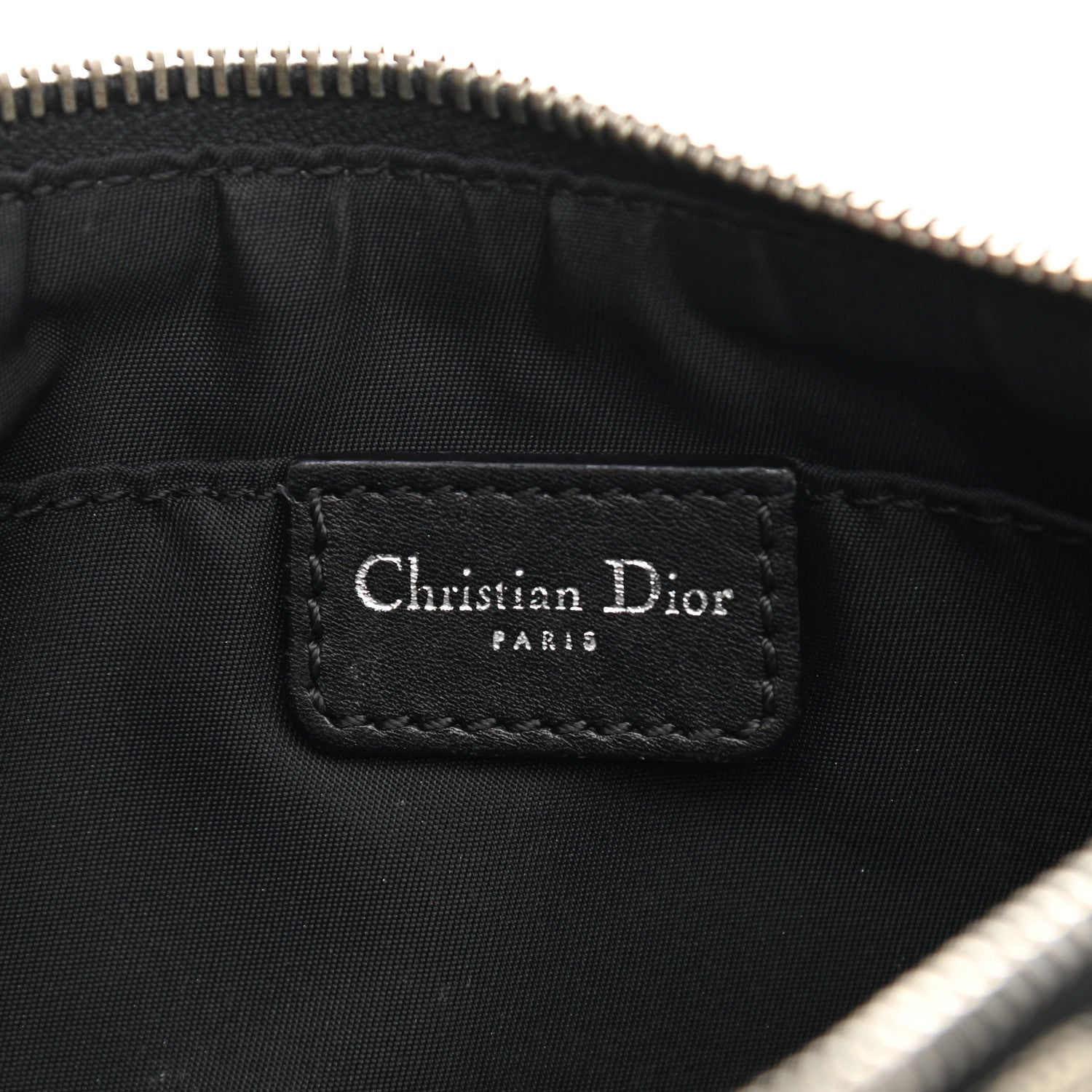 Christian Dior Monogram Shoulder Bag Pochette Black 5 of 14