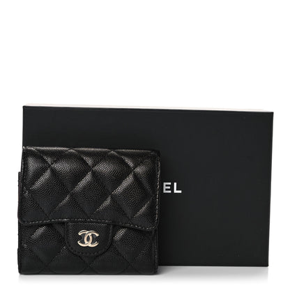Chanel Caviar Quilted Small Flap Wallet Black 12 of 12