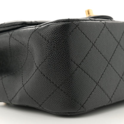Chanel Caviar Quilted Mini Square Flap Black 9 of 10
