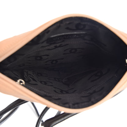 Chanel Calfskin Quilted Medium Cambon Messenger Beige Black 5 of 13