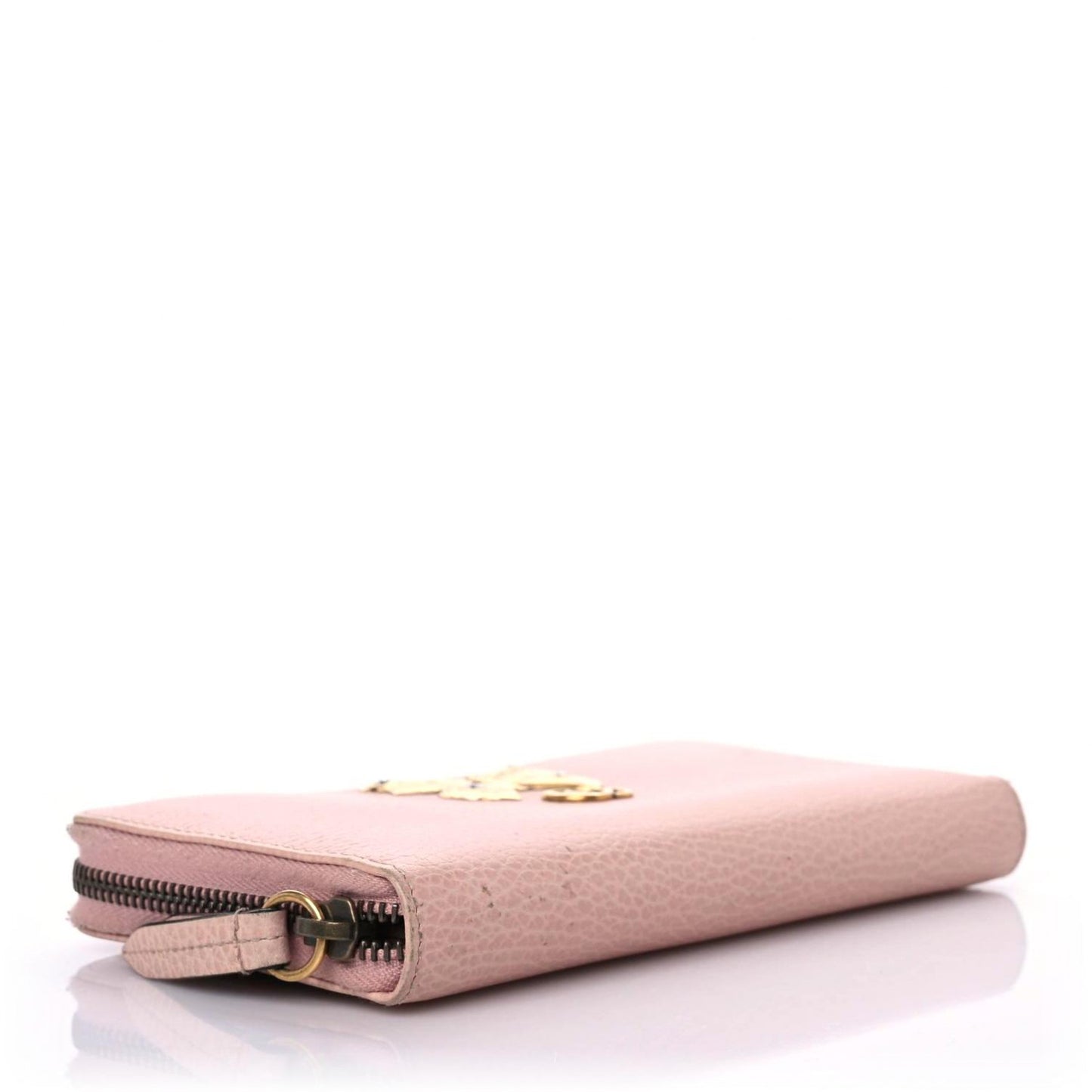 Calfskin Butterfly Farfalla Zip Around Wallet Perfect Pink
