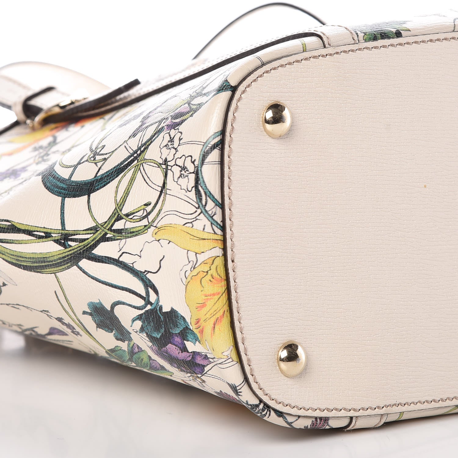 Gucci Calfskin Flora Infinity Small Nice Tote Off White 11 of 21