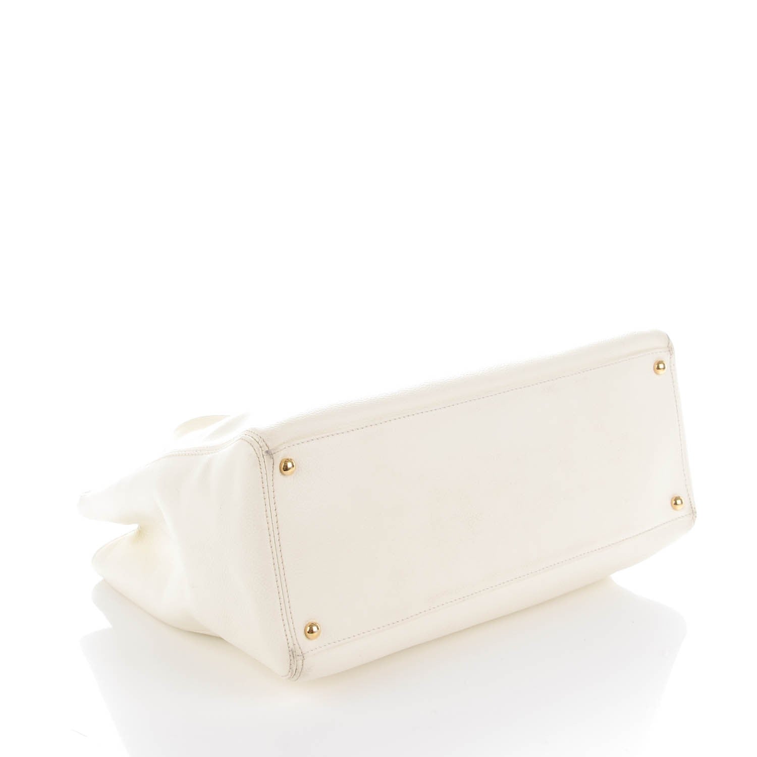 Chanel Calfskin Cerf Executive Shopper Tote White 4 of 9