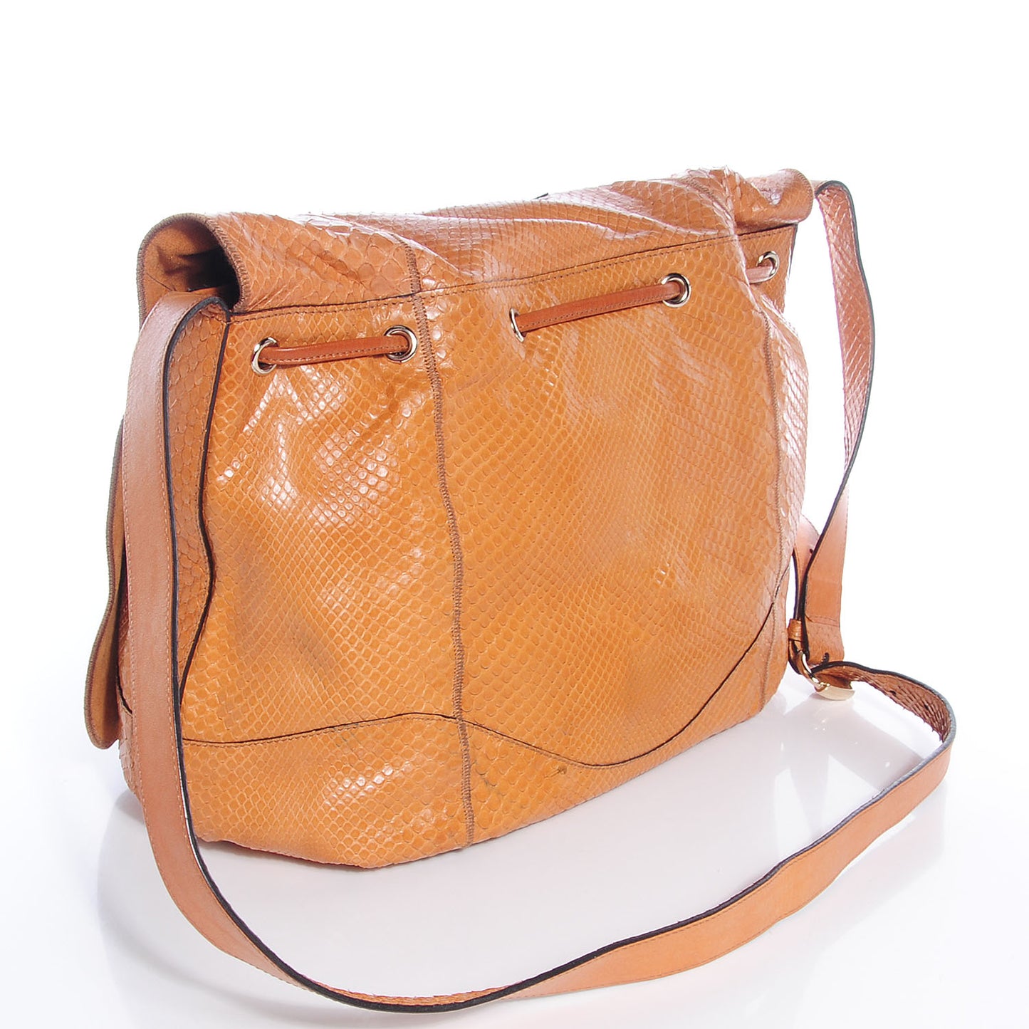 Python Tattoo Heart Tribeca Messenger Bag Tan