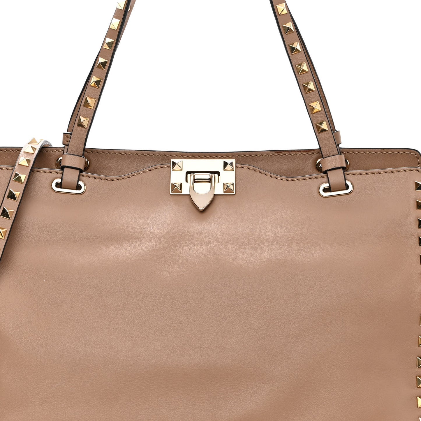 Vitello Medium Rockstud Tote Alpaca