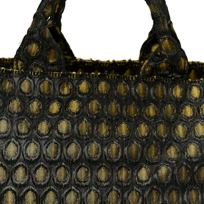 Prada Tessuto Jacquard Canapa Tote Giallo 8 of 12