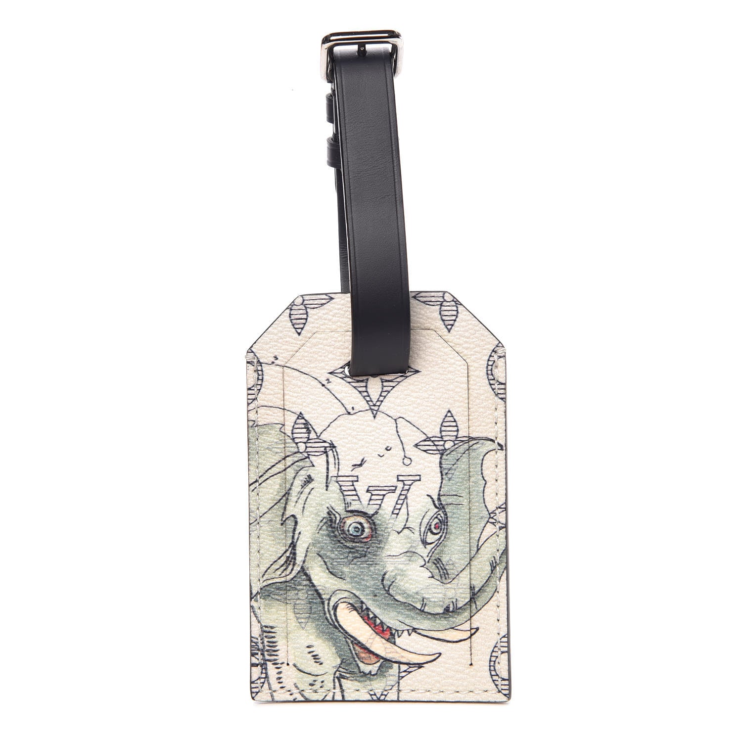 Louis Vuitton Savane Monogram Chapman Elephant Luggage Tag 1 of 2