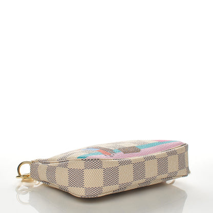 Louis Vuitton Damier Azur 2016 Christmas Animation Mini Pochette Accessories 4 of 7