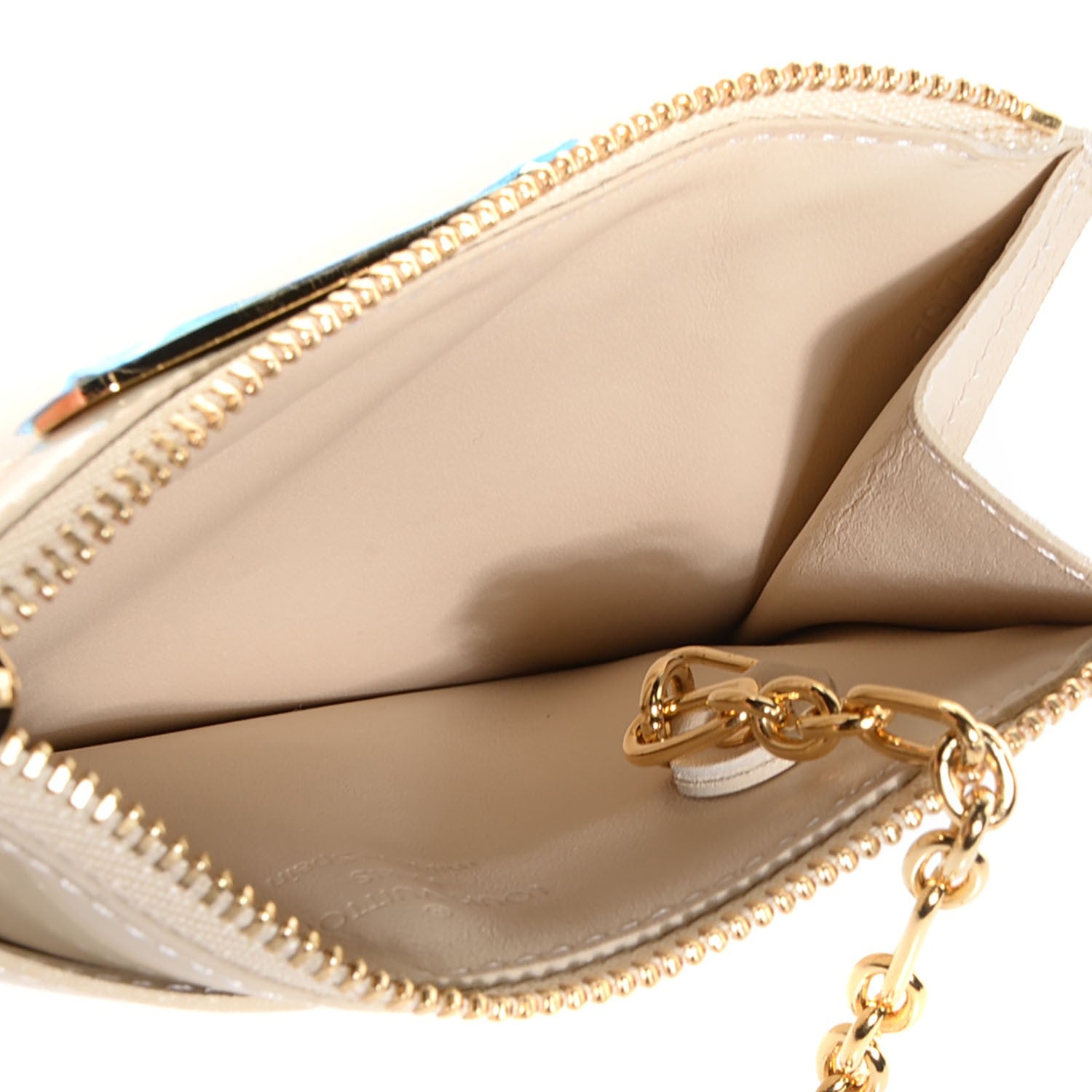 Louis Vuitton Vernis Key Pouch Blanc Corail 5 of 8