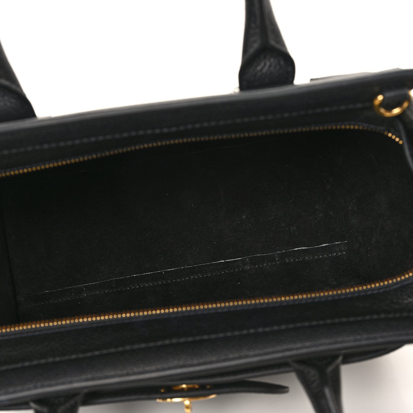 Classic Grain Small Bayswater Zip Tote Black