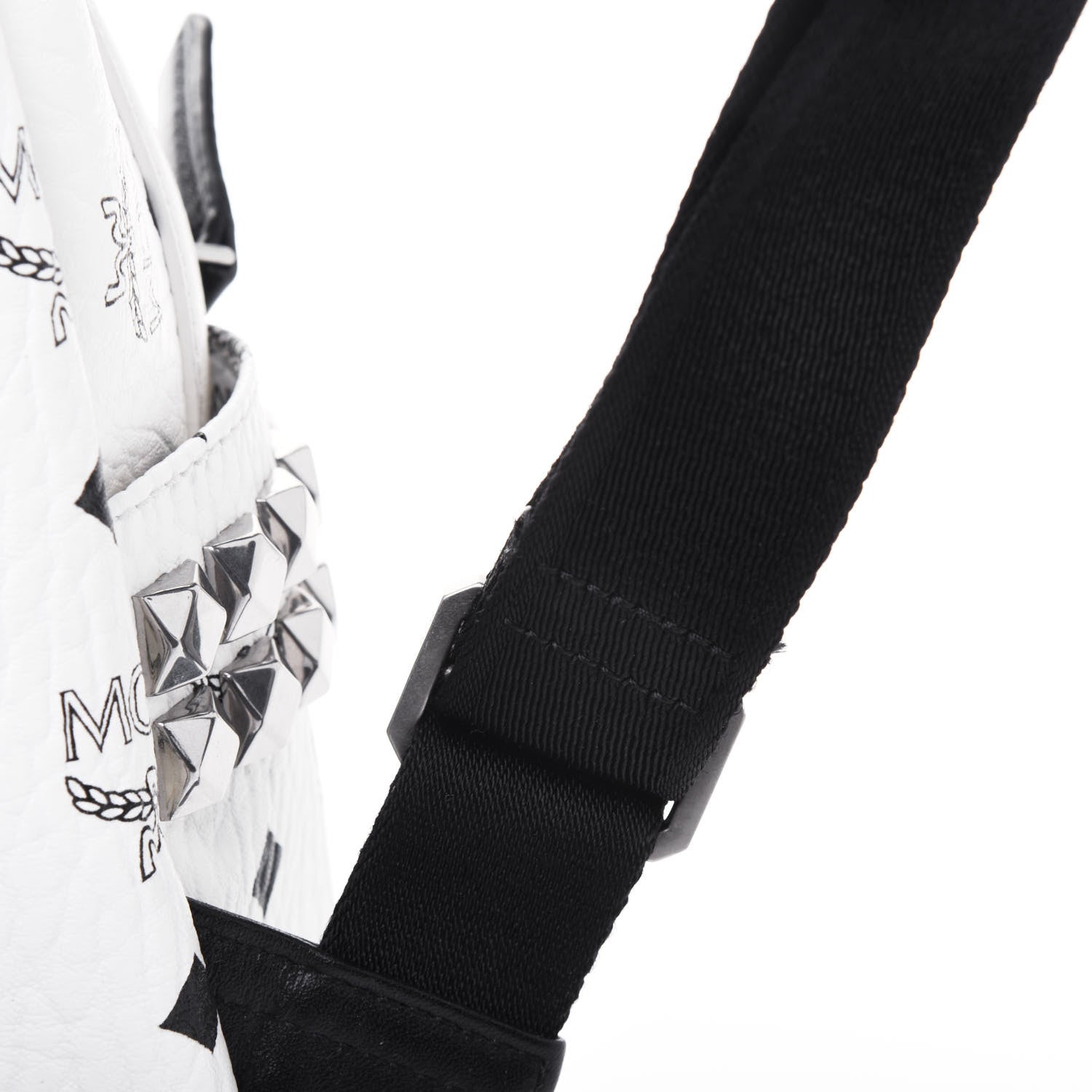 MCM Visetos Small Side Stud Stark Backpack White 19 of 19
