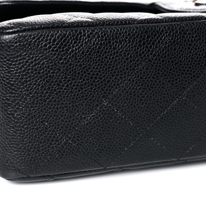 Chanel Caviar Quilted Jumbo Single Flap Black 16 of 24