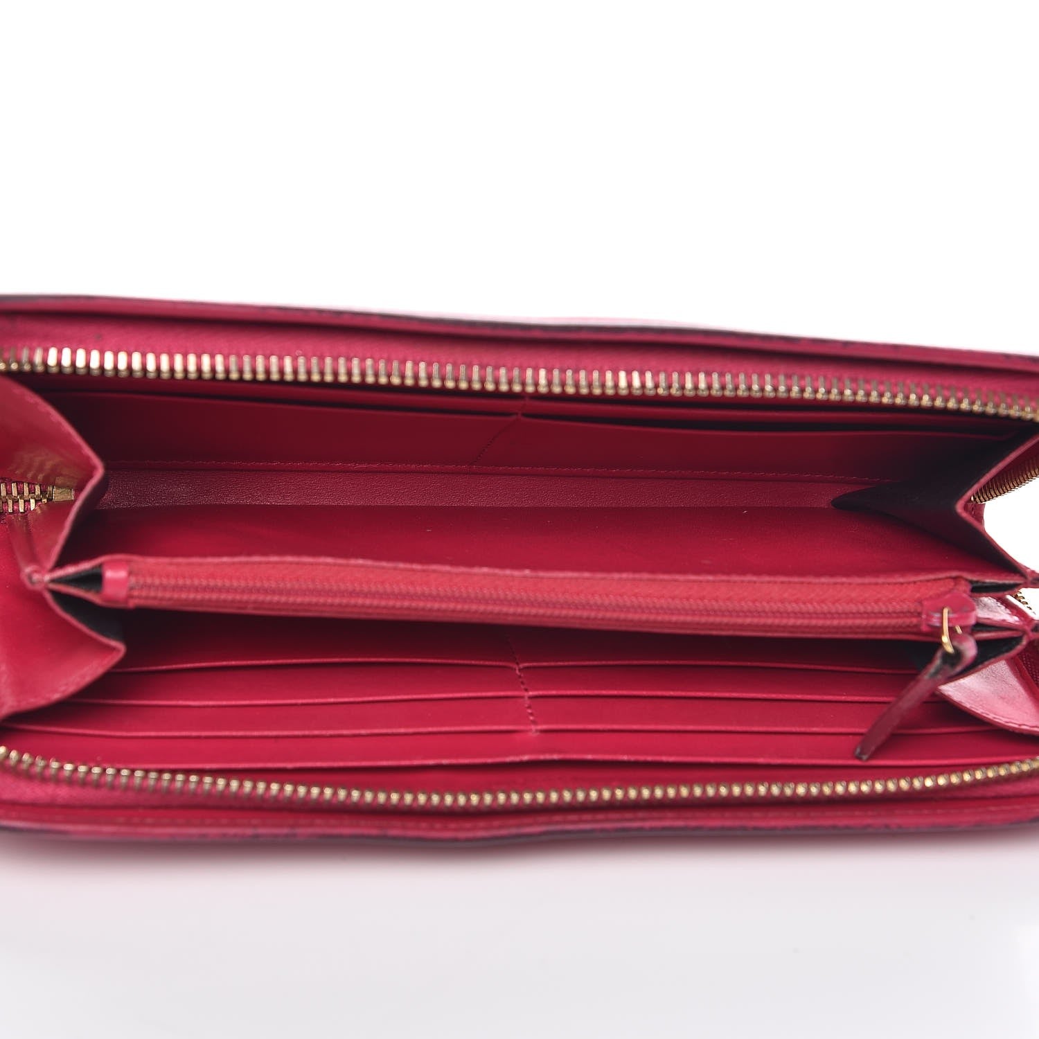 Saint Laurent Calfskin Classic Zip Around Continental Wallet Fuchsia 5 of 13