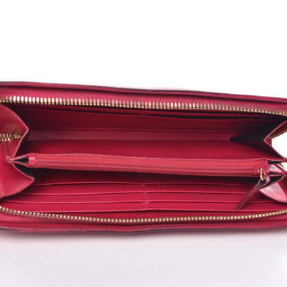 Saint Laurent Calfskin Classic Zip Around Continental Wallet Fuchsia 5 of 13