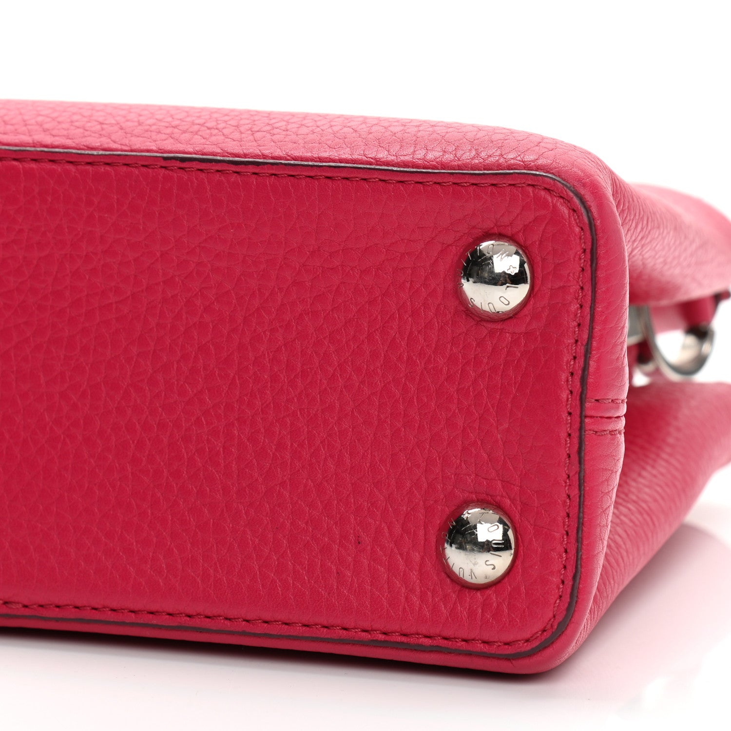 Louis Vuitton Taurillon Capucines PM Scarlet 9 of 10