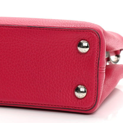 Louis Vuitton Taurillon Capucines PM Scarlet 9 of 10