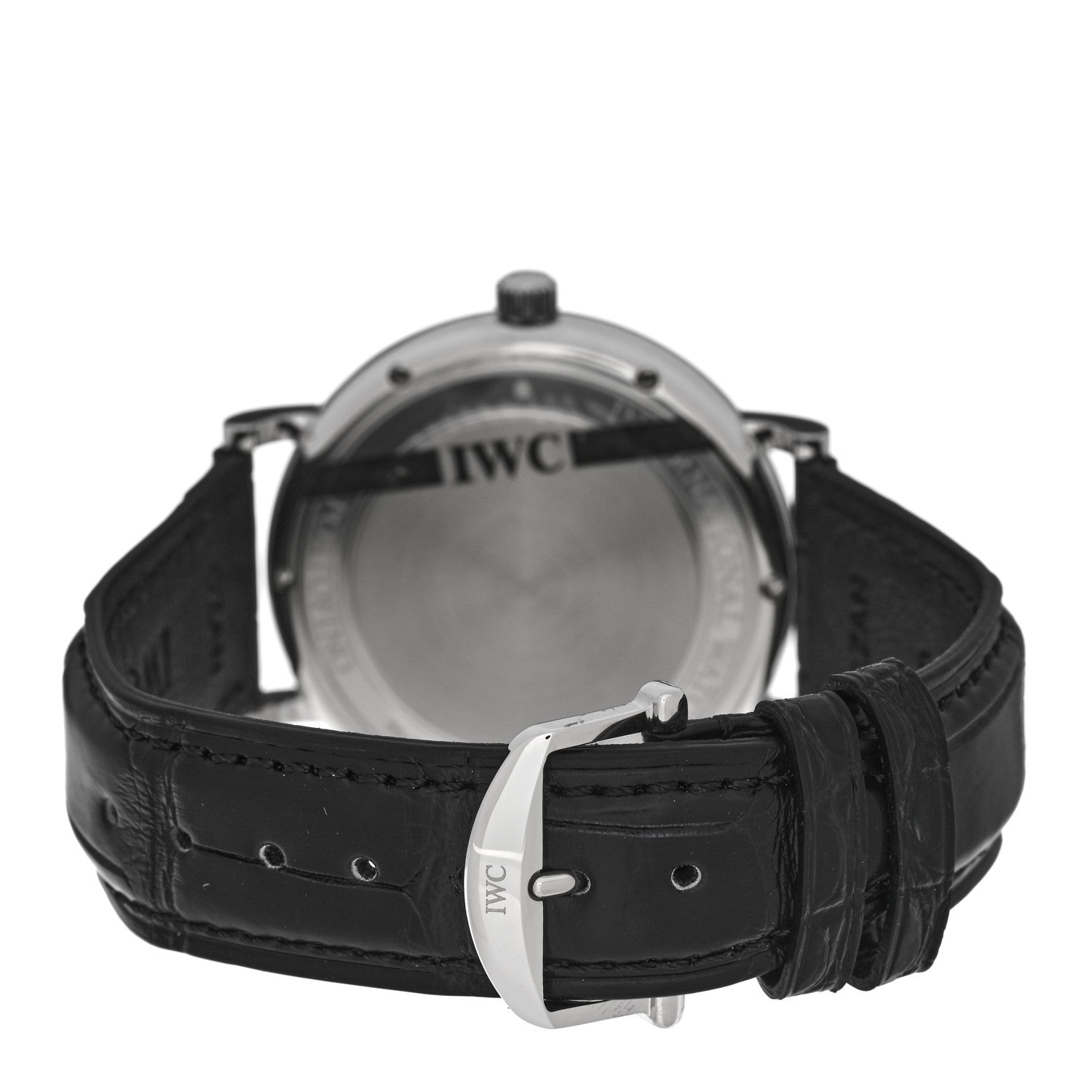 IWC Stainless Steel Alligator 40mm Portofino Automatic Watch IW356501 3 of 5