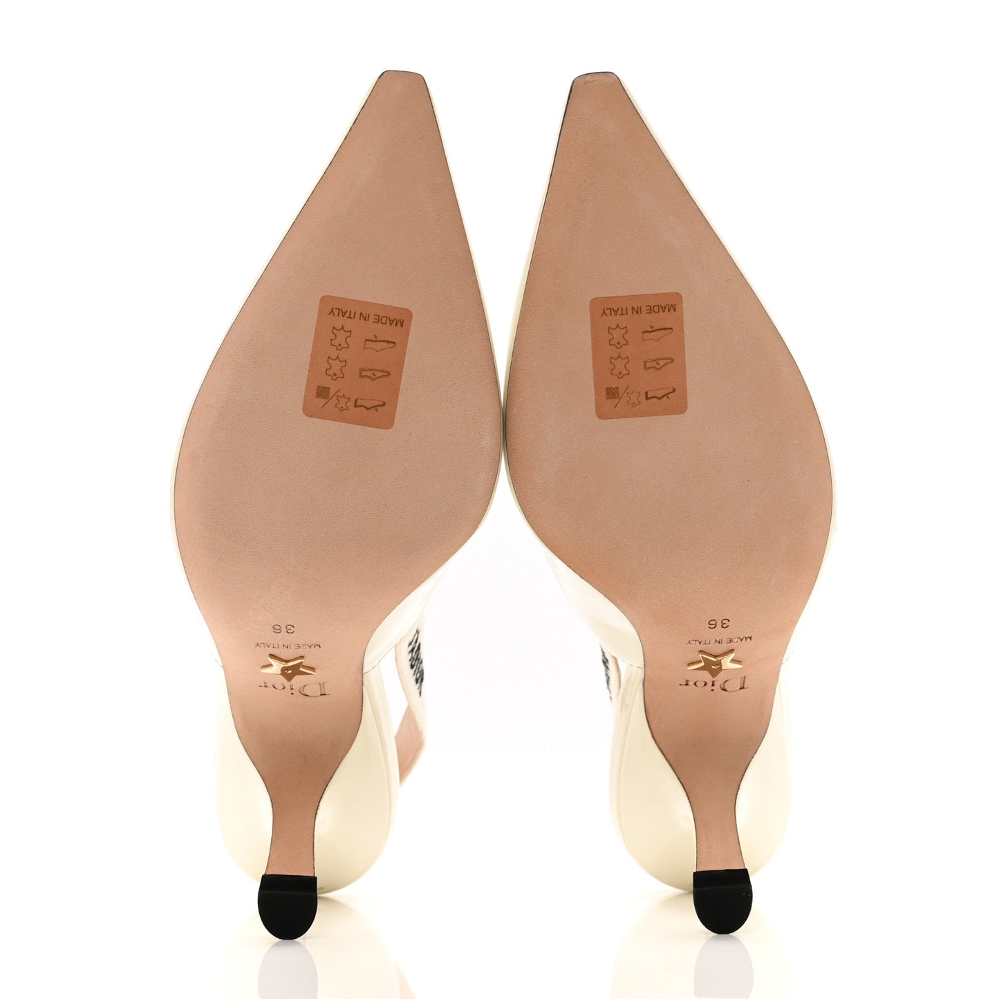 Patent Ribbon J'Adior Slingback 65mm Pumps 36 Off White