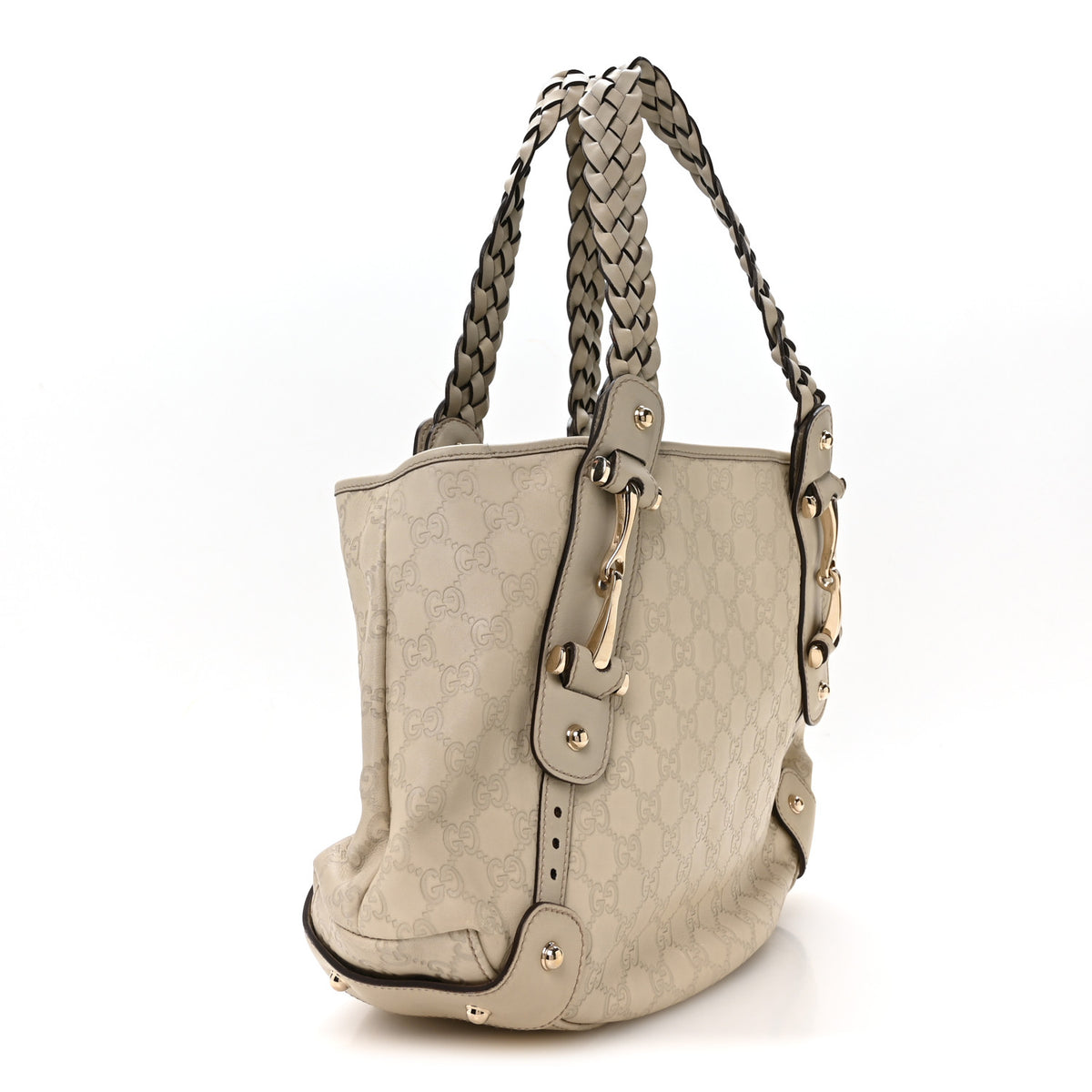 Gucci Guccissima Small Pelham Shoulder Bag Off White 3 of 10