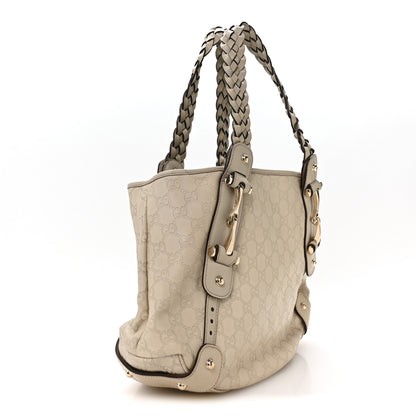 Gucci Guccissima Small Pelham Shoulder Bag Off White 3 of 10