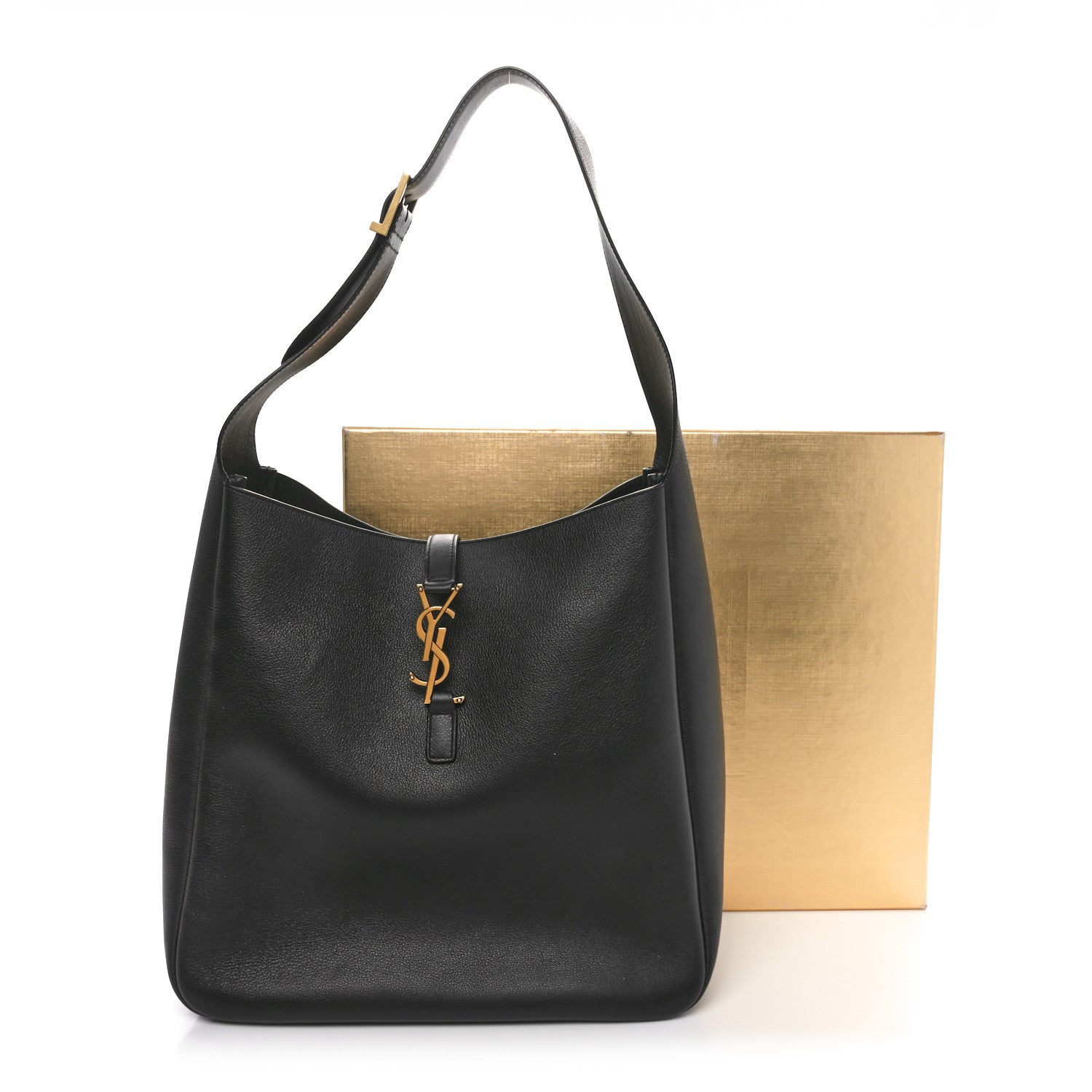 Saint Laurent Smooth Calfskin Large Le 5 A 7 Soft Hobo Black 11 of 11