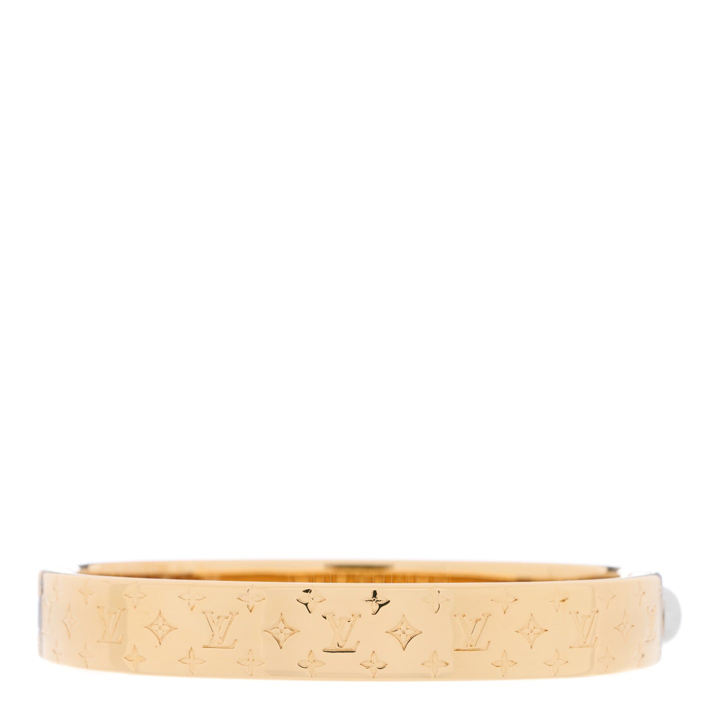 Brass Monogram Nanogram Cuff S Gold