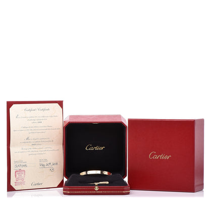 Cartier 18K Yellow Gold LOVE Bracelet 17 6 of 6