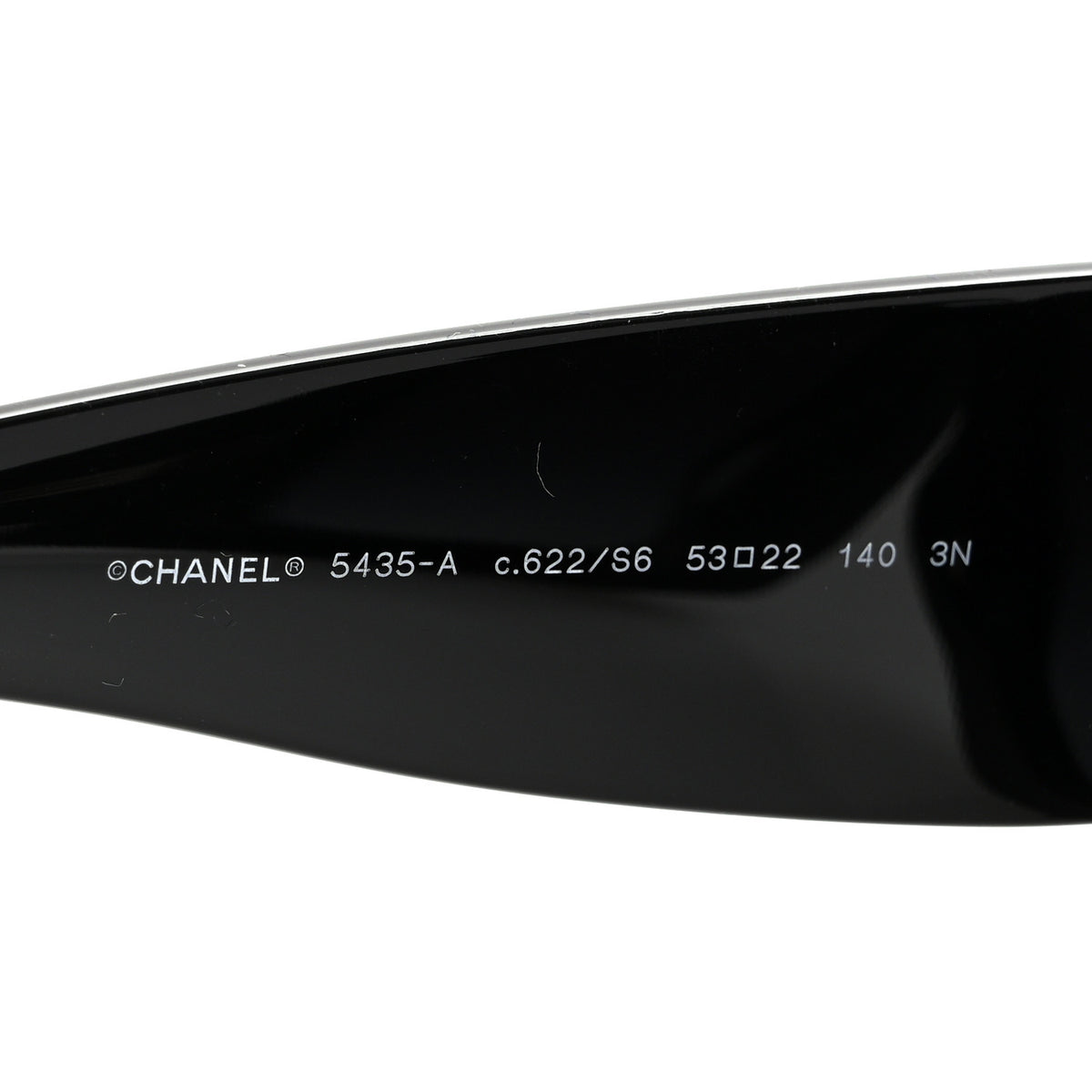 Acetate Rectangle Sunglasses 5435-A Black