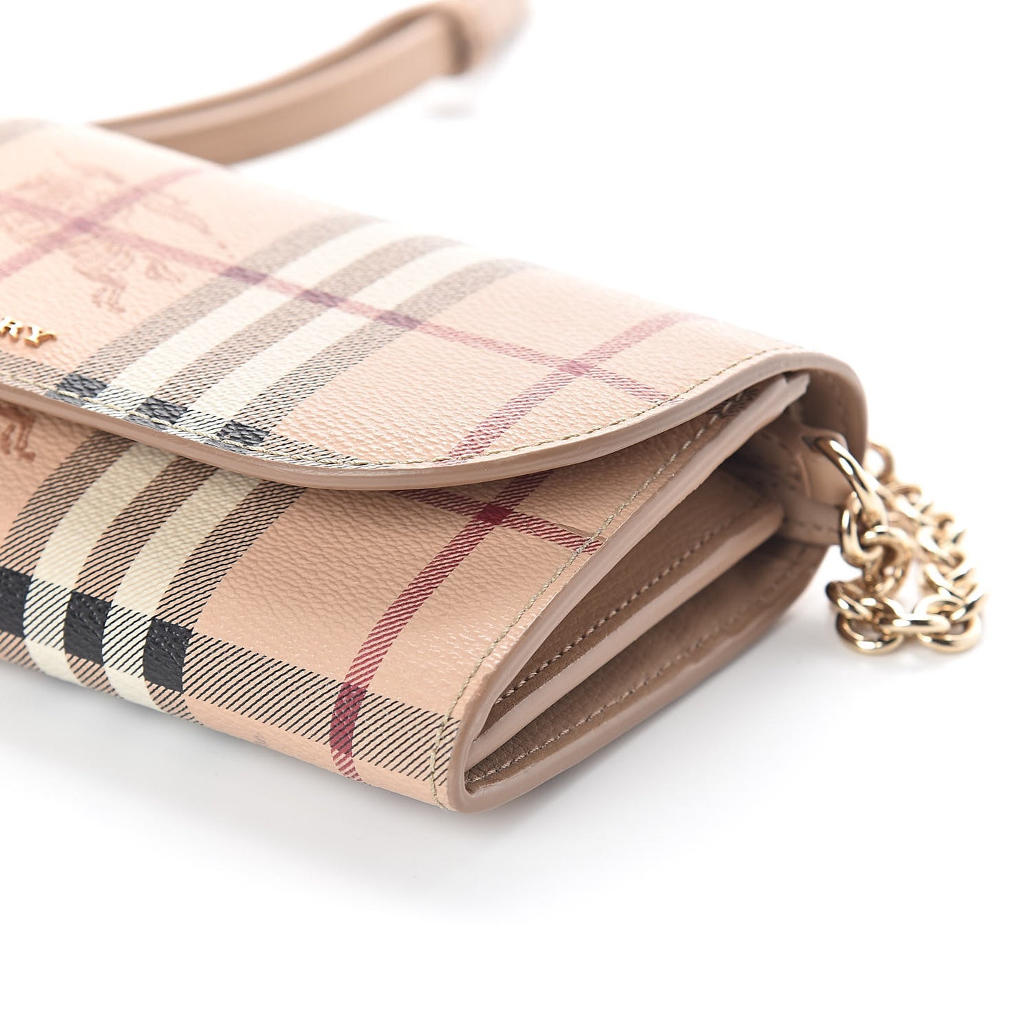 Haymarket Check Henley Wallet On Chain Mid Camel