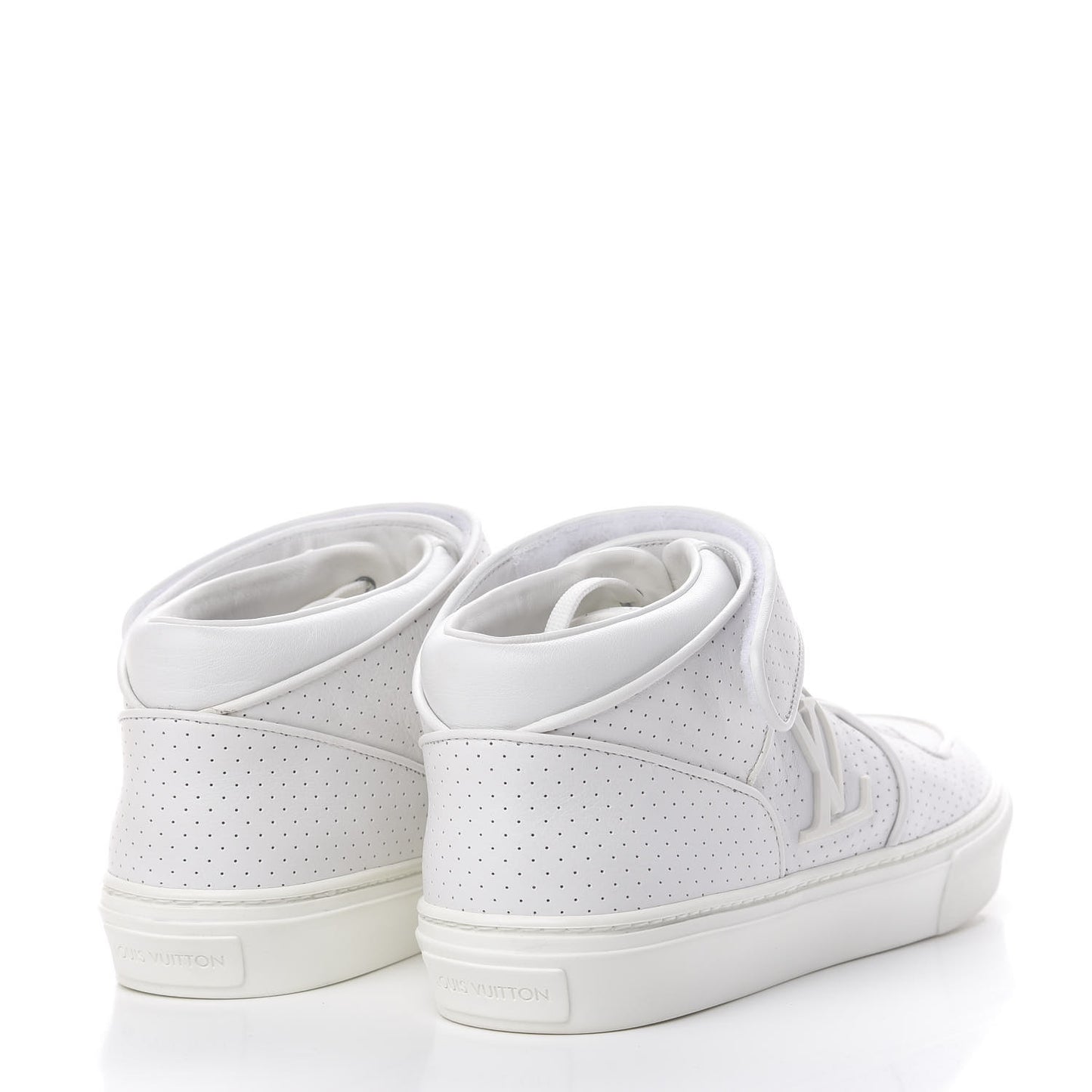 Calfskin Perforated Acapulco Sneakers 8 White