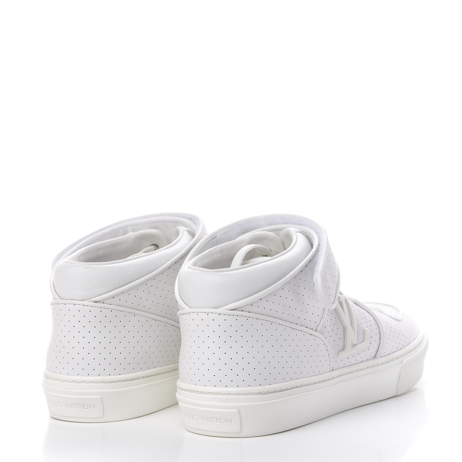 Louis Vuitton Calfskin Perforated Acapulco Sneakers 8 White 4 of 13