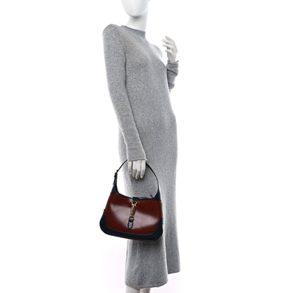 Gucci Boarded Dyana Lux Calfskin Bi-Color Small Jackie 1961 Hobo Mineral Red Blue 2 of 11