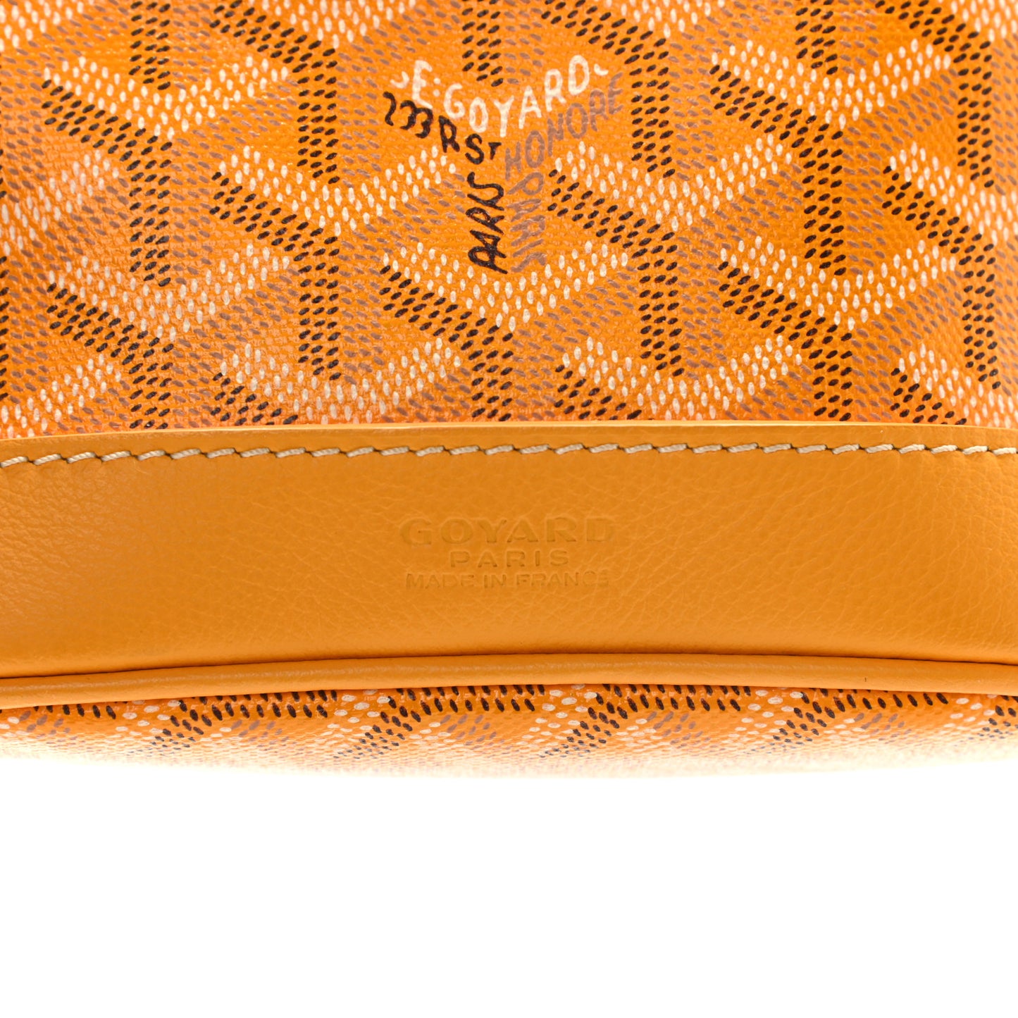 Goyardine Petit Flot Bucket Bag PM Yellow