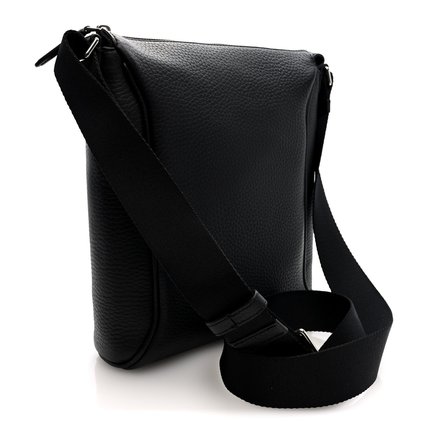Mulberry Heavy Grain Small Urban Messenger Black 3 of 9