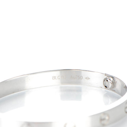 Cartier 18K White Gold LOVE Bracelet 16 5 of 6