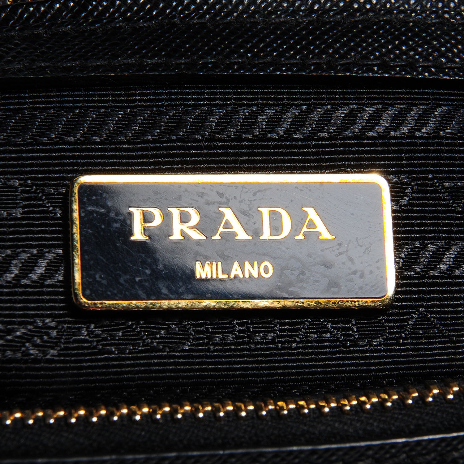 Prada Saffiano Lux Small Double Zip Tote Nero Black 6 of 11