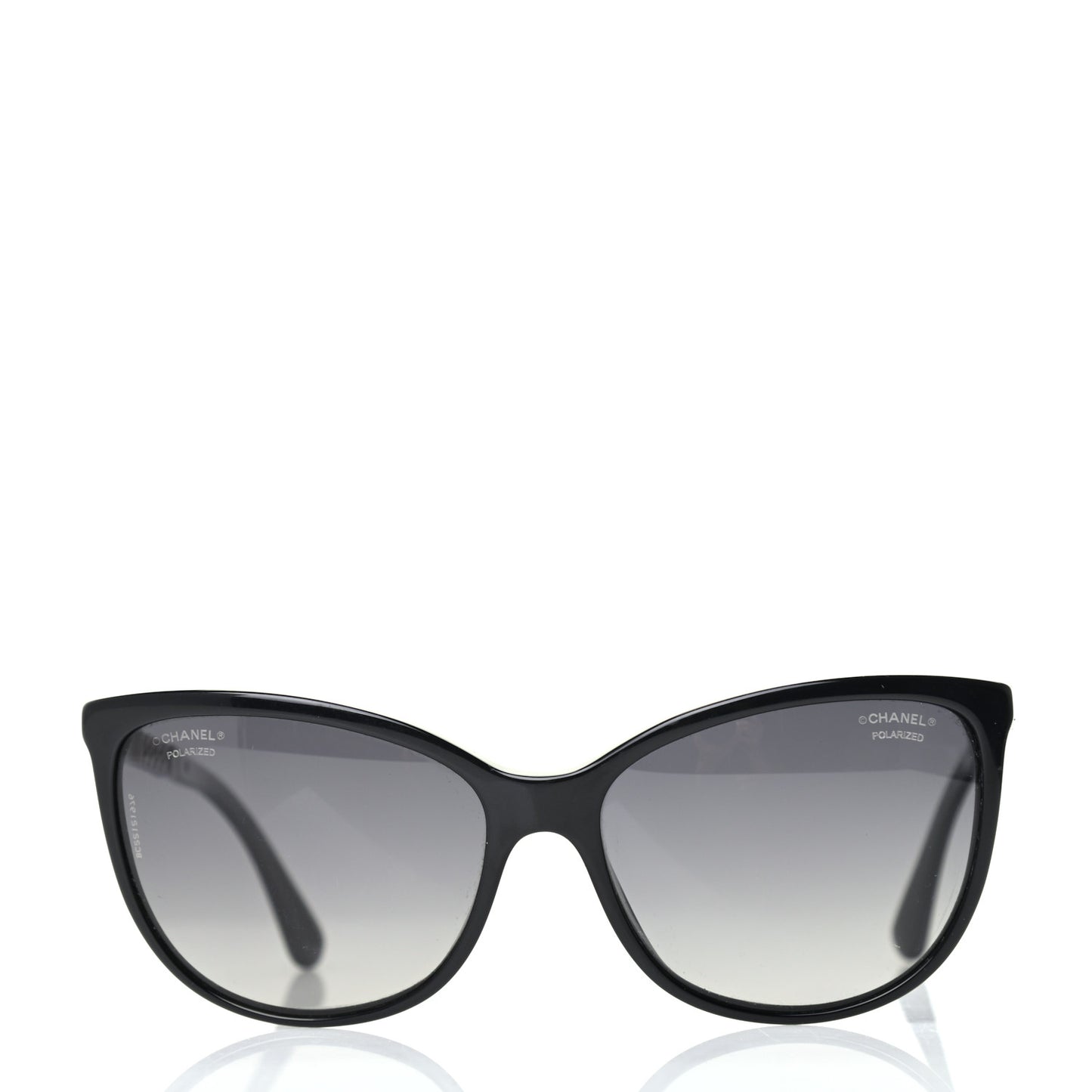 Cat Eye Chain Polarized Sunglasses 5352-Q Black