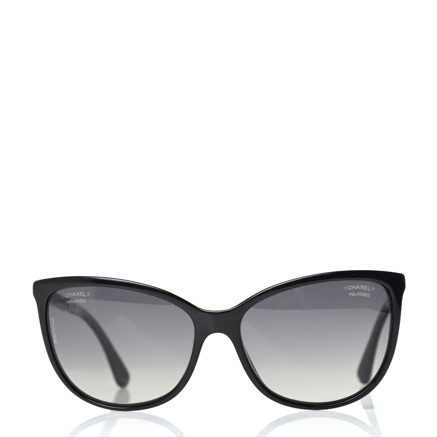 Chanel Cat Eye Chain Polarized Sunglasses 5352-Q Black 2 of 7