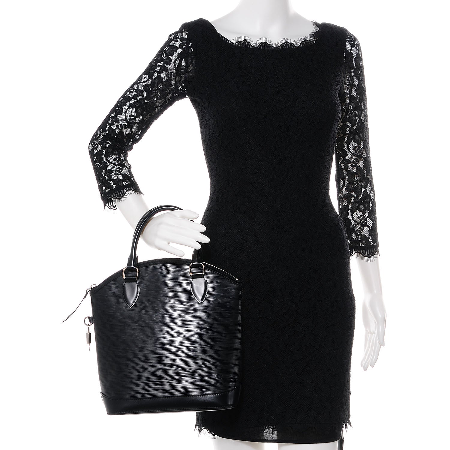 Louis Vuitton Epi Lockit Black 2 of 7