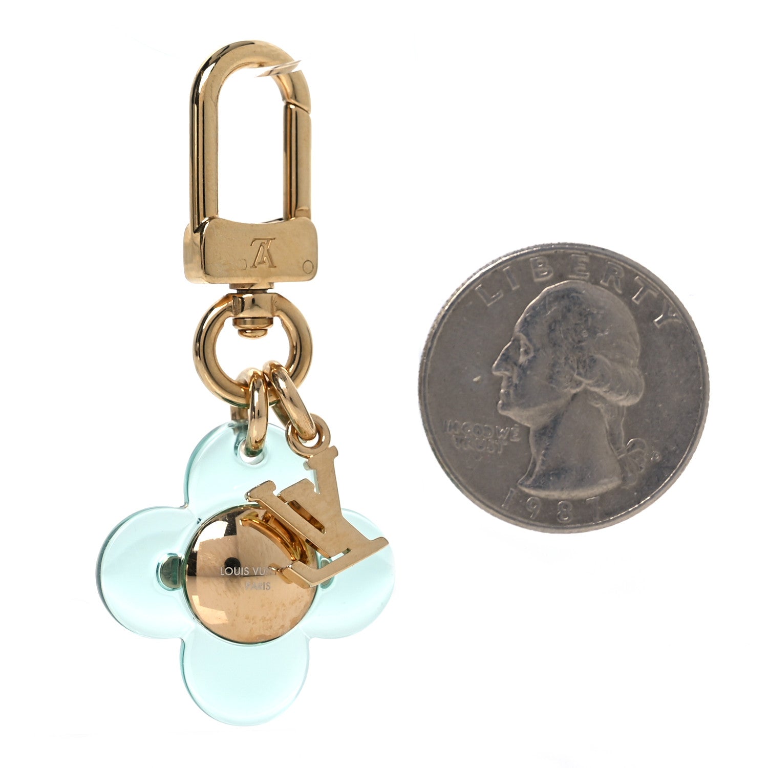 Louis Vuitton Micro Vivienne Bag Charm Sky Blue 2 of 4