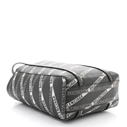 Balenciaga Coated Canvas Losange Monogram XXS Tote Black Grey 4 of 9