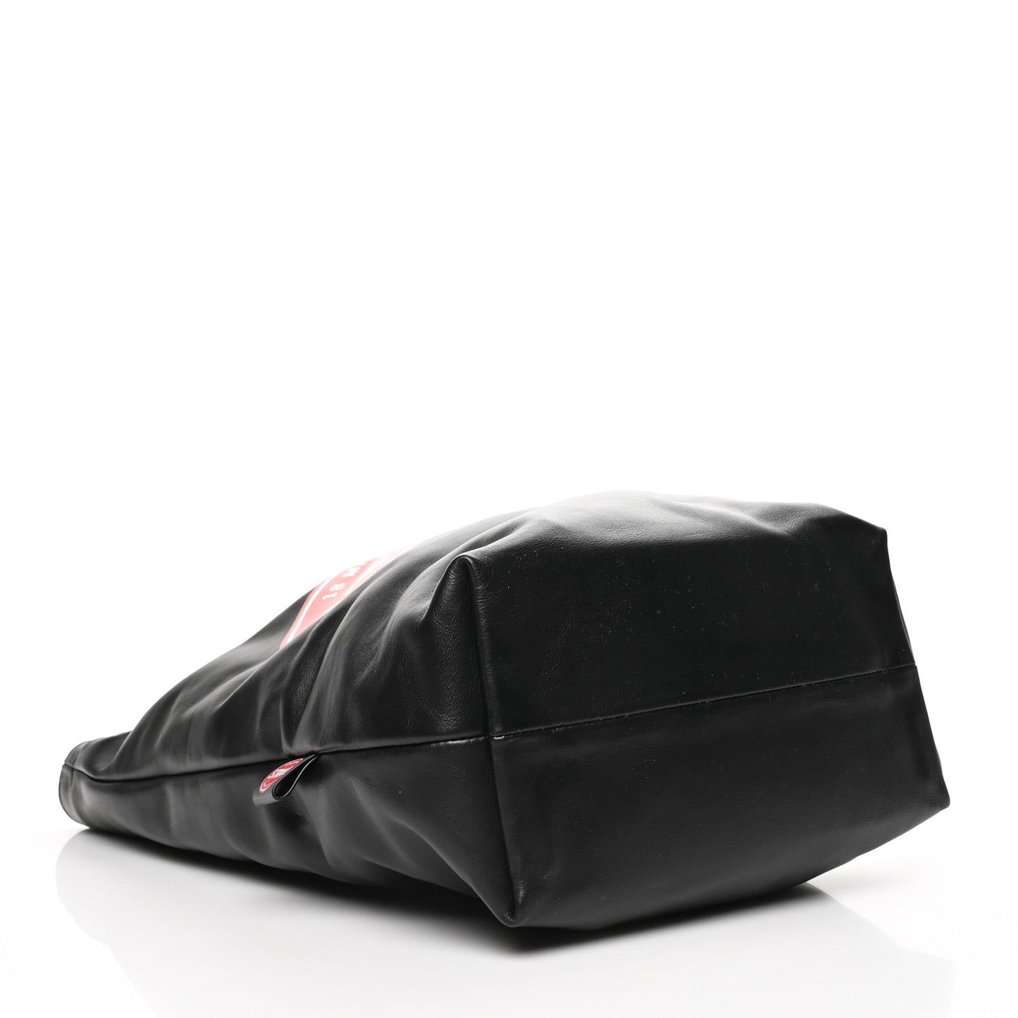Calfskin Small Flat Strand Tote Black