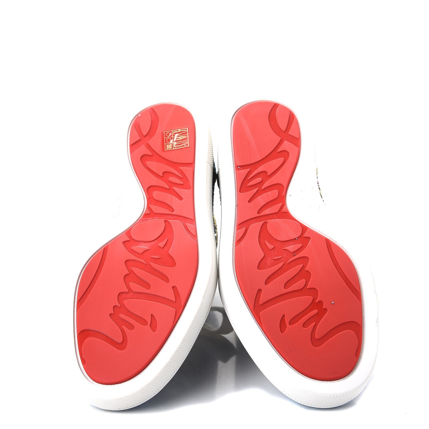 Christian Louboutin Glitter Bip Bip Flat Sneakers 38 Blue 5 of 10