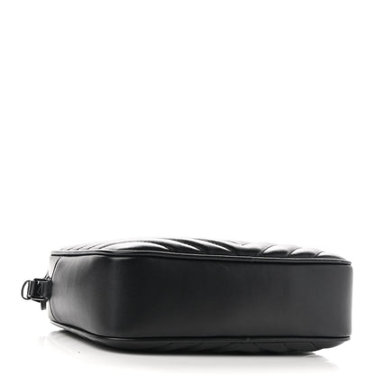 Saint Laurent Calfskin Matelasse Monogram Monochrome Lou Camera Bag Black 4 of 8