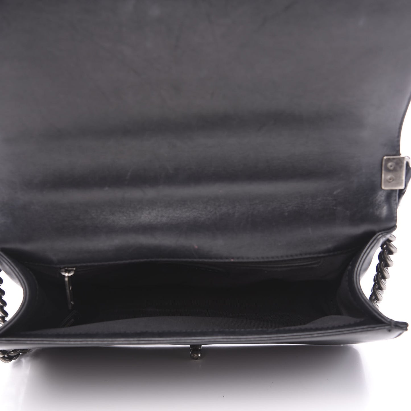 Calfskin Quilted New Medium Boy Flap Black
