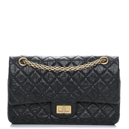 Chanel Aged Calfskin Quilted 2.55 Reissue 225 Flap Black 1 of 8
