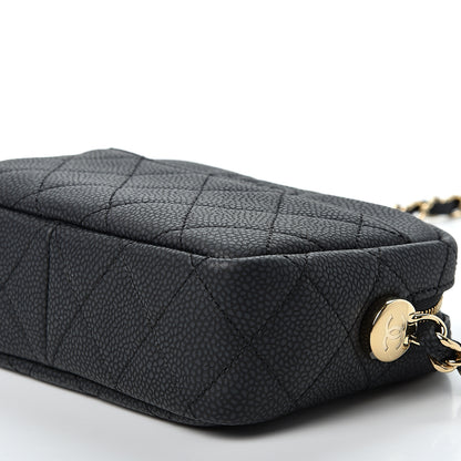 Chanel Caviar Quilted Mini Coco Tassel Camera Case Black 9 of 9