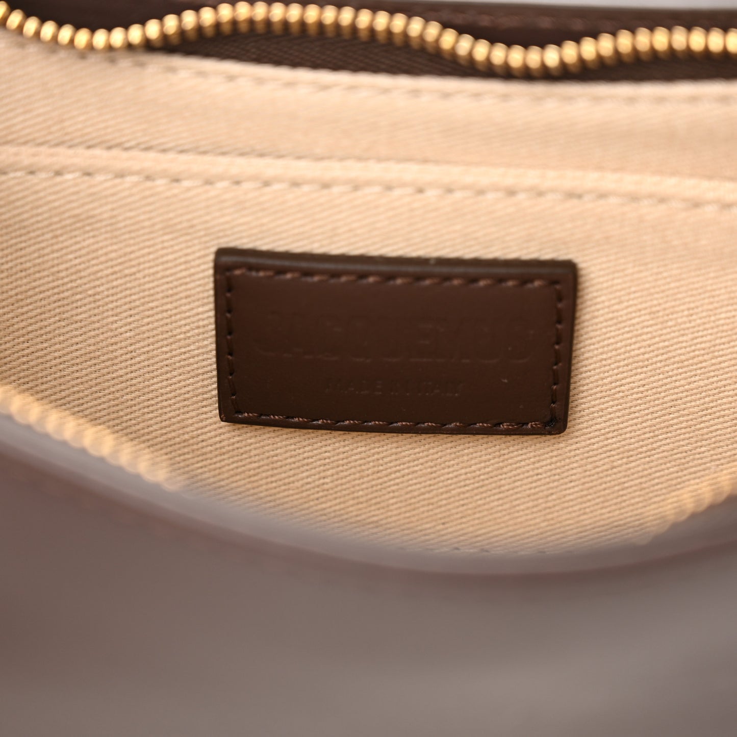 Smooth Calfskin Le Bisou Mousqueton Dark Brown